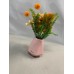 olhuvs Artificial Flower Arrangement – Orange Silk Floral Centerpiece for Home Decor, Weddings, and Events