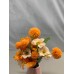 olhuvs Artificial Flower Arrangement – Orange Silk Floral Centerpiece for Home Decor, Weddings, and Events